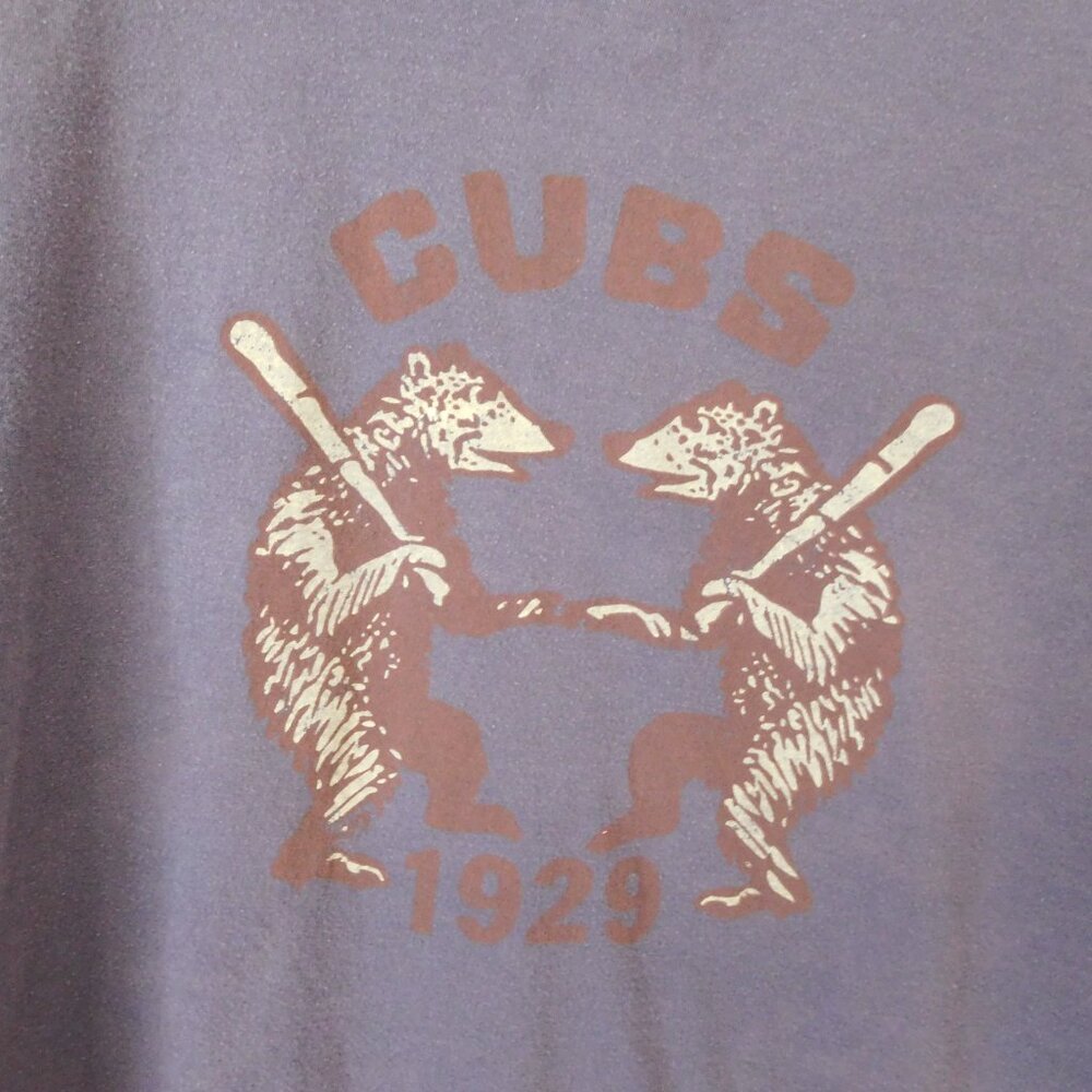 Chicago Cubs 1929 logo size L t-shirt, dark blue color, Red Jacket brand